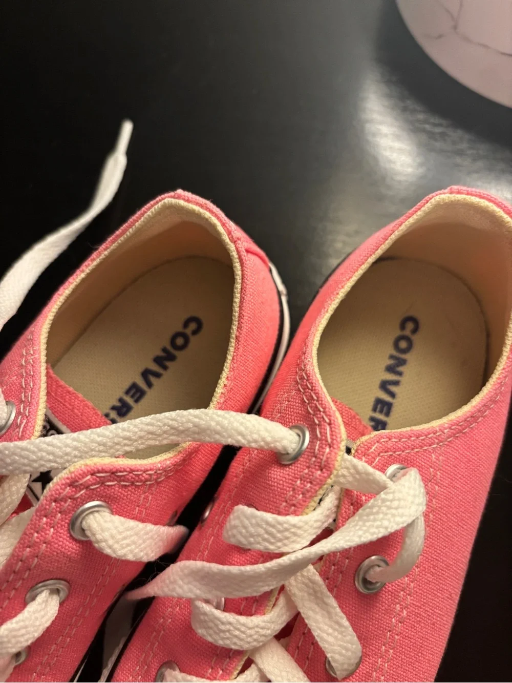 Converse Pink Low Top Canvas Sneakers